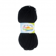 Пряжа ALPINA TOMMY (100% микнес) 10х50г/138м цв.001 черный