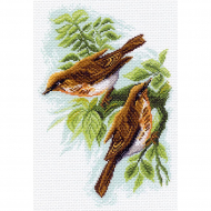 Рисунок на канве МАТРЕНИН ПОСАД арт.28х37 - 1564 Дрозды