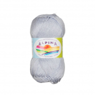 Пряжа ALPINA ORGANICA (80% хлопок, 20% лён) 10х50г/170м цв.06 серо-голубой
