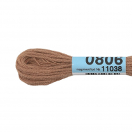 Нитки для вышивания Gamma мулине (0207-0819) 100% хлопок 24 x 8 м цв.0806 т.бежевый