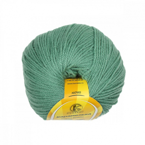 Пряжа для вязания КАМТ Карамелька (100% акрил) 10х50г/175м цв.020 эвкалипт