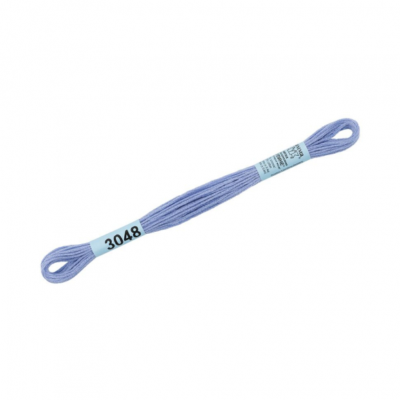 Нитки для вышивания Gamma мулине (0820-3070) 100% хлопок 24 x 8 м цв.3048 св.сиреневый