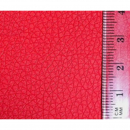 190035_Кожа искусственная, красный блеск