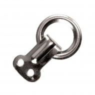 Кольцо арт.ВОС С-39 ковровое с подвеской ?10мм металл цв.никель уп.500 шт