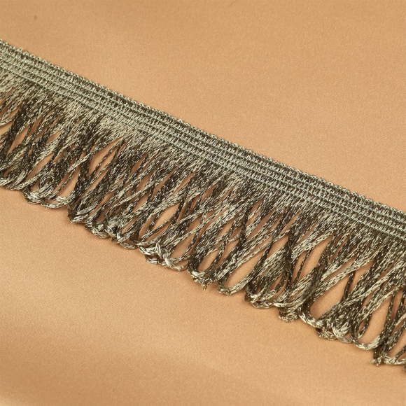 Бахрома для штор арт.0390-1070 цв.6454 шир.60мм цв.золото уп.10м
