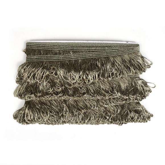 Бахрома для штор арт.0390-1070 цв.6454 шир.60мм цв.золото уп.10м