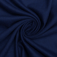 Ткань Костюмная 229 г/м? 65% полиэстер, 13% шерсть, 10% вискоза, 10% акрил, 2% эластан шир.140 см арт.Р.31426.01 цв.01 синий рул.60м