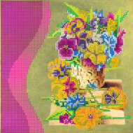 Схема на холсте АБРИС АРТ арт. AC-032 Цветочный аромат 20х20 см