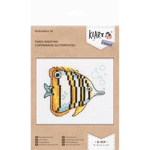 Набор для вышивания KLART арт. 8-459 Рыба-бабочка 10х8,5 см