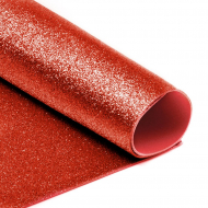 Фоамиран глиттерный Magic 4 Hobby 2 мм арт.MG.GLIT.H034 цв.светло-красный, 20х30 см