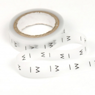 Размерники силикон M прозрачный 15х20 мм TBY в рул. 300 шт