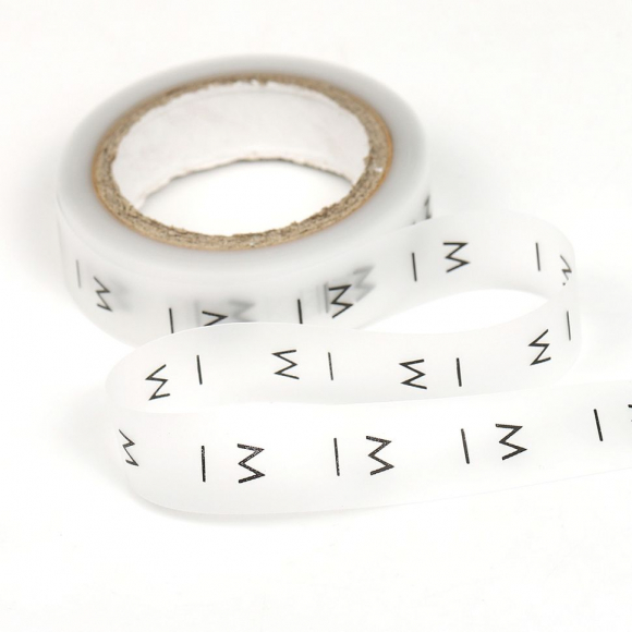 Размерники силикон M прозрачный 15х20 мм TBY в рул. 300 шт