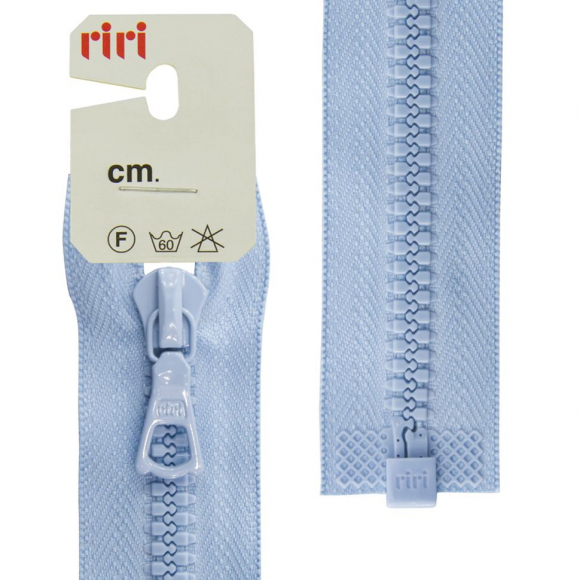 30449_Молния riri тракторная разъёмная 1 замок, 6 мм, 70 cм, цвет 2603, светло-голубой