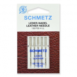Иглы для бытовых швейных машин Schmetz для кожи 130/705H LL №110, уп.5 игл