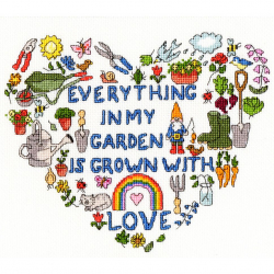 Набор для вышивания Bothy Threads арт.XJA9 Heart of the Garden (Сердце сада) 25х22 см