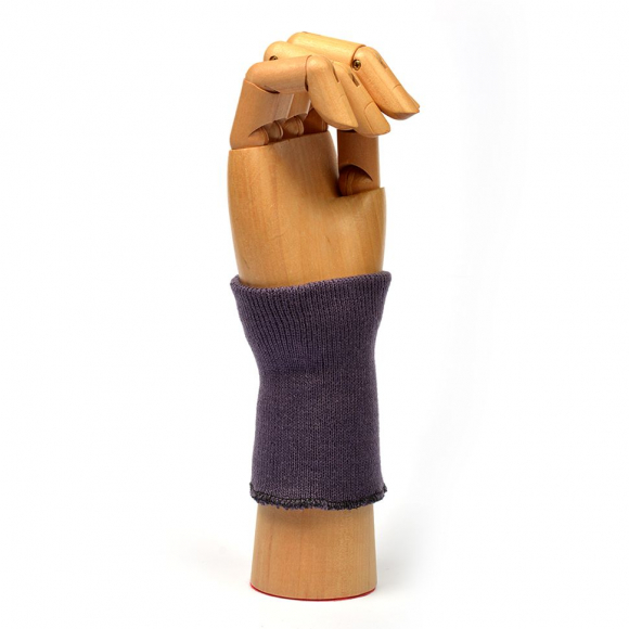 Манжеты 8х10 см 100% ПАН арт.МРЦ-32/2 рапорт 1х1 плетение ластик цв. 543/2 баклажан 10 пар