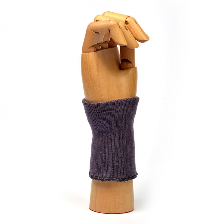 Манжеты 8х10 см 100% ПАН арт.МРЦ-32/2 рапорт 1х1 плетение ластик цв. 543/2 баклажан 10 пар