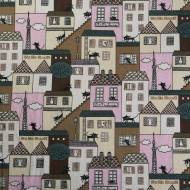 Ткань Лен, арт.TBY-DJ-18, 140г/м?, 30% лен 70% хлопок, уп.50х50см