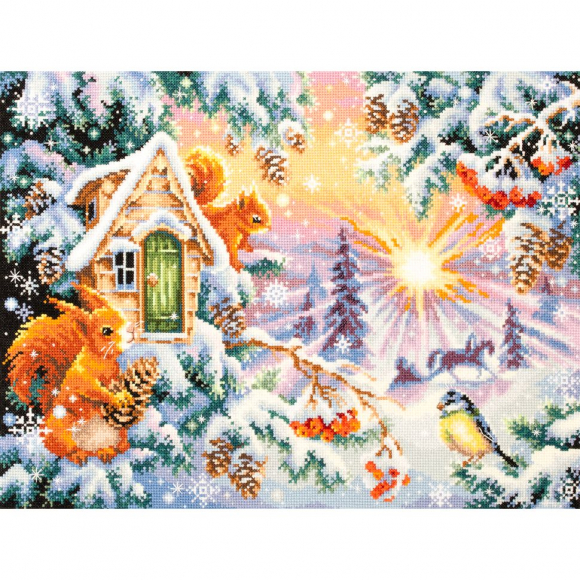 Набор для вышивания ЧУДЕСНАЯ ИГЛА арт.110-700 Зимнее утро 40x30 см