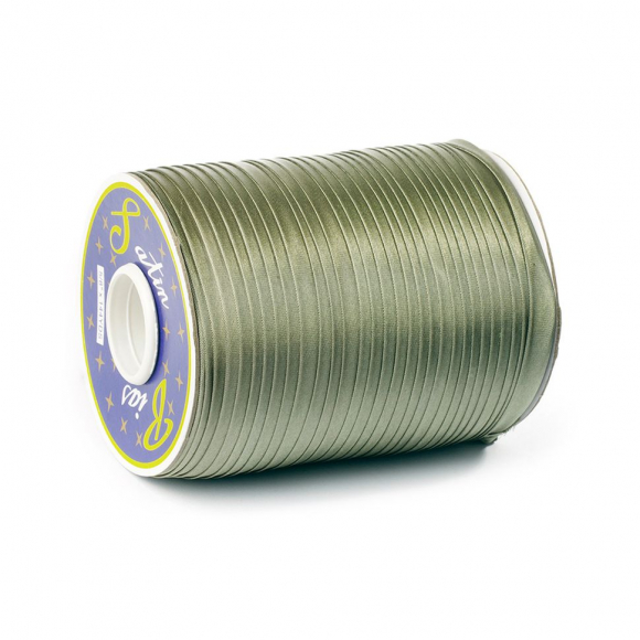 Косая бейка TBY атласная шир.15мм цв.F324 (С562) серо-зеленый уп.132 м