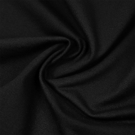 Ткань трикотаж Футер 2х нитка петля 70%хл 25%пэ 5%спан 220г 160см черный уп.3м