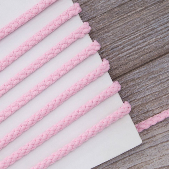 Шнур PEGA полиэстровый, цвет розовый, 6,0 мм