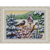 Рисунок на ткани (Бисер) КОНЁК арт. 9852 Кормушка 29х39 см Рисунок на ткани (Бисер) КОНЁК арт. 9852 Кормушка 29х39 см