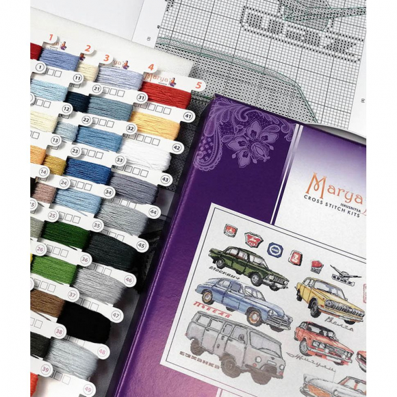 Набор для вышивания "Советский автопром" Набор для вышивания "Советский автопром"