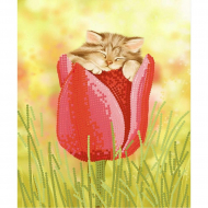 Рисунок на ткани (Бисер) КОНЁК арт. 8113 Дюймовочка 15х18 см