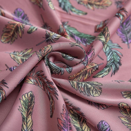 Ткань шелк Армани 90 г кв.м 97% полиэстер, 3% спандекс шир.145см арт.Р.28357.03 цв.03 розовый рул.30м