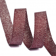 Тесьма киперная металлизированная 10 мм полиэстер арт.TBYT04 цв.S021 красный уп.22,85м Тесьма киперная металлизированная 10 мм полиэстер арт.TBYT04 цв.S021 красный уп.22,85м