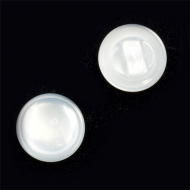 Пуговицы пластик CR P-13 цв.белый 18L-11мм, на ножке, 144 шт