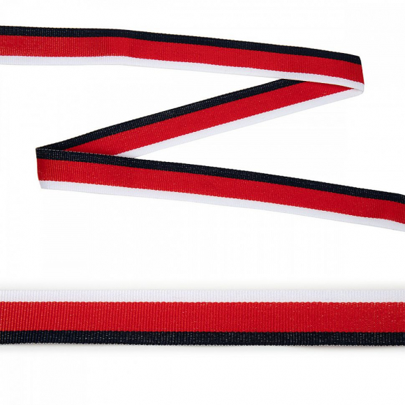 Тесьма TBY тканая Рубчик неэластичная Лампас NET7220 шир.20мм уп,45,7м Тесьма TBY тканая Рубчик неэластичная Лампас NET7220 шир.20мм уп,45,7м