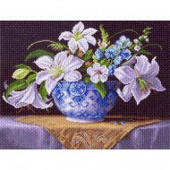 Рисунок на канве МАТРЕНИН ПОСАД арт.37х49 - 1403 Белые лилии