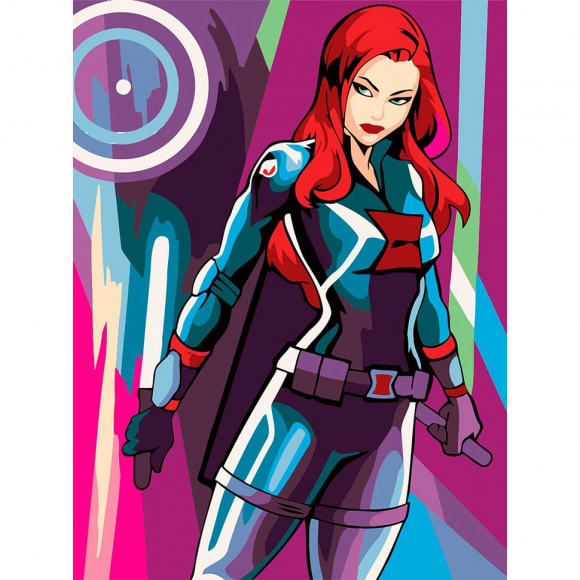 Картины по номерам с холстом на подрамнике ФРЕЯ арт.PNB-D2 №02 Черная вдова 30х40 см Картины по номерам с холстом на подрамнике ФРЕЯ арт.PNB-D2 №02 Черная вдова 30х40 см