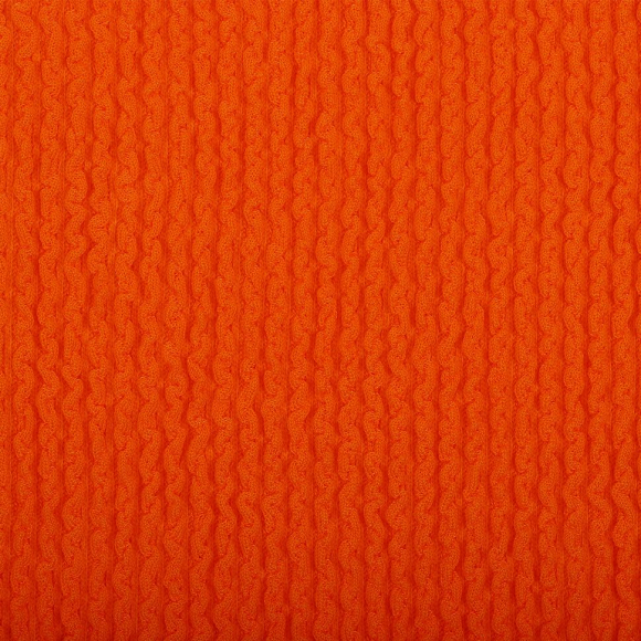 Ткань трикот. Бифлекс жатка арт.TBY-JB-13 490г/м? 92% ПЭ 8% спандекс шир.80см цв.13 яр. оранжевый рул.57м