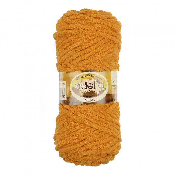 Пряжа ADELIA MIMI (100% полиэстер) 5х100г/80м цв.16 оранжевый