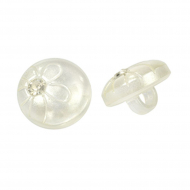 Пуговицы пластик TBY.QYA19 цв.белый 18L-11мм, на ножке, 200 шт