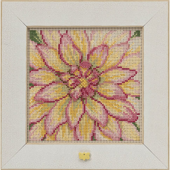 Набор для вышивания бисером MILL HILL Георгин 13,33х13,33 см