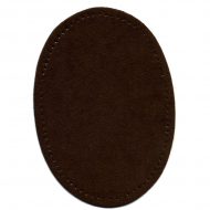 104318_Заплатки термоклеевые искусственная замша, цвет темно-коричневый