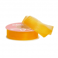 Лента капрон (органза) IDEAL шир.20мм цв.1005 оранжевый уп.27,4 м