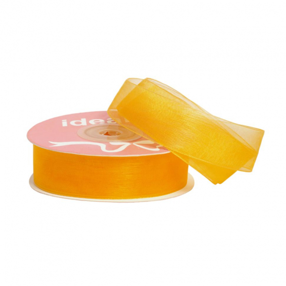 Лента капрон (органза) IDEAL шир.20мм цв.1005 оранжевый уп.27,4 м