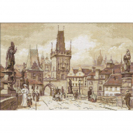 Набор для вышивания PANNA Золотая серия арт. GM-1513 Прага. Карлов мост 40х25,5 см