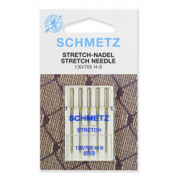 Иглы для бытовых швейных машин Schmetz стрейч 130/705H-S №65 уп.5 игл