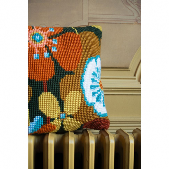 Набор для вышивания VERVACO арт.PN-0156667 Ретро цветы 40х40 см