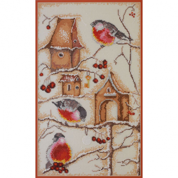 Набор для вышивания МАРЬЯ ИСКУСНИЦА арт.03.010.07 Пташки, по рисунку А. Логиновой 25х40 см