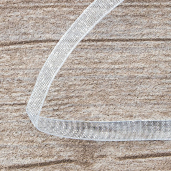 Лента органза SAFISA мини-рулон, 7 мм, 4,5 м, цвет 04, голубой светлый