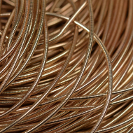 Канитель мягкая, гладкая арт.KAN/MD0,5-102 глянец, цв.кремовый уп.100 г