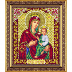 Набор для вышивания бисером ПАУТИНКА арт.Б-1068 Пр. Богородица Скоропослушница 20х25 см