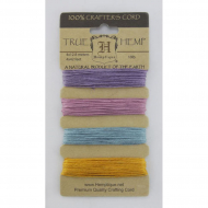 62103_Шнуры на блистере HEMPTIQUE #10 - 0,5 мм, 4 цвета по 12,8 м